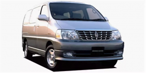 Коврик в багажник Toyota Grand Hiace 1999-2002 2 ряд раздельный (правый руль)