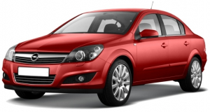 Коврики в салон (2 ряда) Opel Astra H (седан) 2004-2012